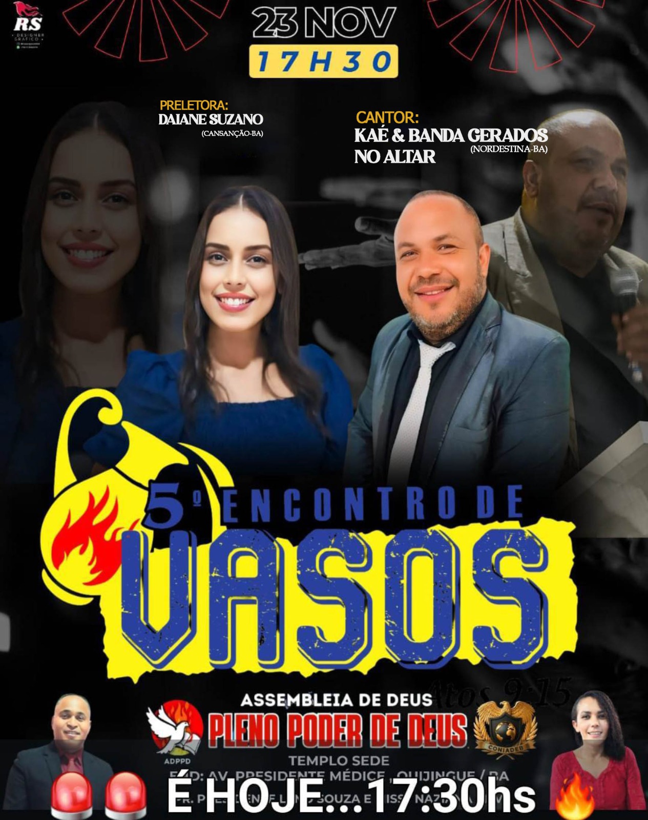 Show da Banda Gerados no Altar marca o 5º Encontro de Vasos em Quijingue-BA